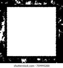 Frame vector black and white grunge