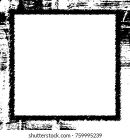 Frame vector black and white grunge