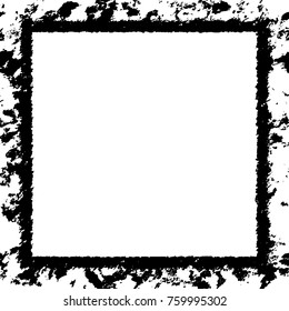 Frame vector black and white grunge