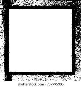 Frame vector black and white grunge
