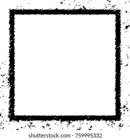 Frame vector black and white grunge