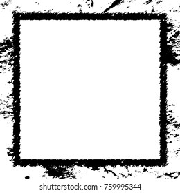 Frame vector black and white grunge