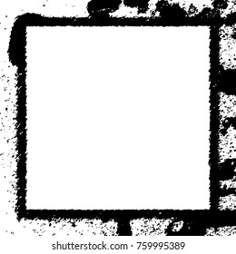 Frame vector black and white grunge