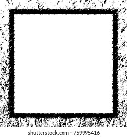 Frame vector black and white grunge