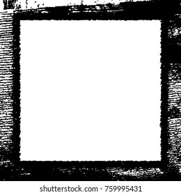 Frame vector black and white grunge