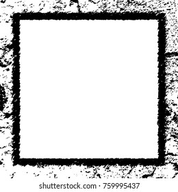 Frame vector black and white grunge
