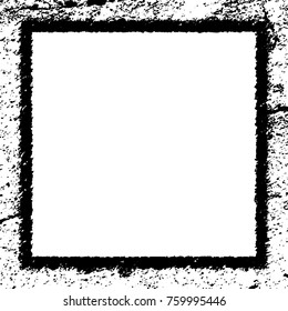 Frame vector black and white grunge