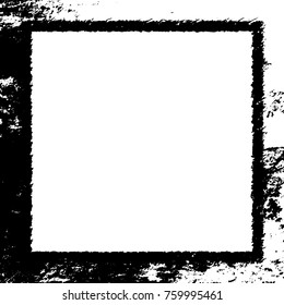 Frame vector black and white grunge