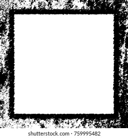 Frame vector black and white grunge