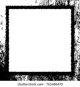 Frame vector black and white grunge