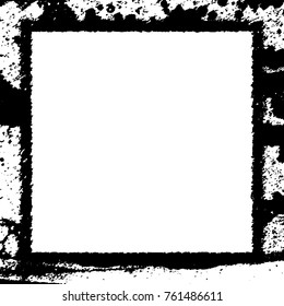 Frame vector black and white grunge