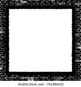 Frame vector black and white grunge