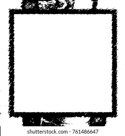 Frame vector black and white grunge