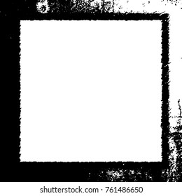 Frame vector black and white grunge