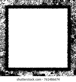 Frame vector black and white grunge
