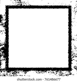 Frame vector black and white grunge