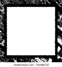 Frame vector black and white grunge