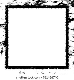 Frame vector black and white grunge