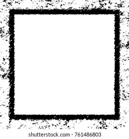 Frame vector black and white grunge