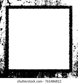 Frame vector black and white grunge