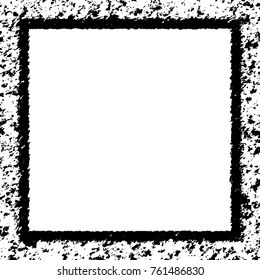 Frame vector black and white grunge