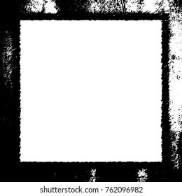 Frame vector black and white grunge