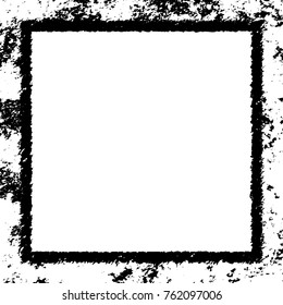 Frame vector black and white grunge