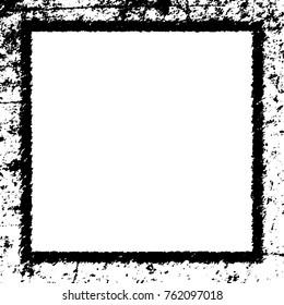 Frame vector black and white grunge