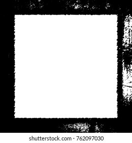 Frame vector black and white grunge