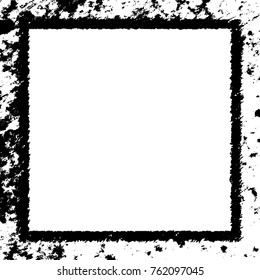 Frame vector black and white grunge