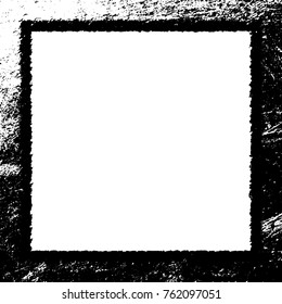 Frame vector black and white grunge