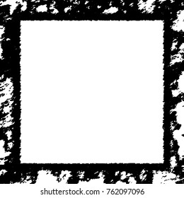 Frame vector black and white grunge