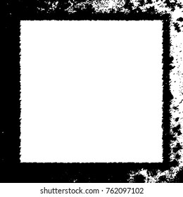 Frame vector black and white grunge