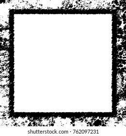 Frame vector black and white grunge
