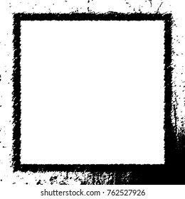 Frame vector black and white grunge