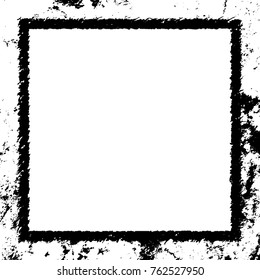 Frame vector black and white grunge