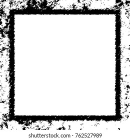 Frame vector black and white grunge