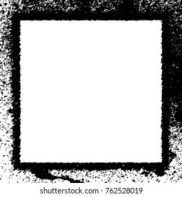 Frame vector black and white grunge