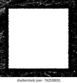 Frame vector black and white grunge