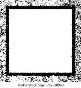 Frame vector black and white grunge