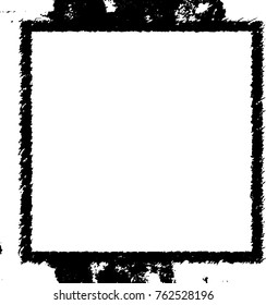 Frame vector black and white grunge