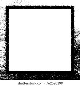 Frame vector black and white grunge