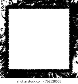 Frame vector black and white grunge