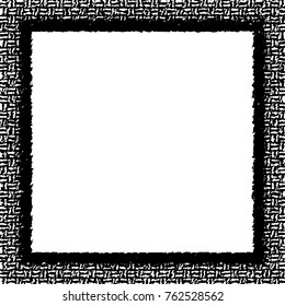 Frame vector black and white grunge