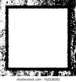 Frame vector black and white grunge