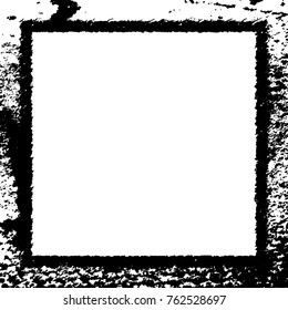 Frame vector black and white grunge