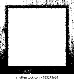 Frame vector black and white grunge
