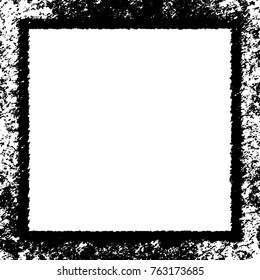 Frame vector black and white grunge