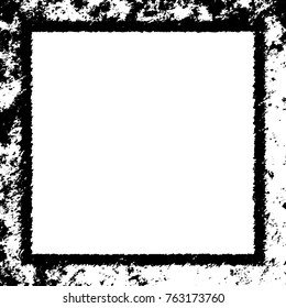 Frame vector black and white grunge