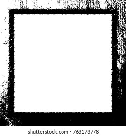 Frame vector black and white grunge
